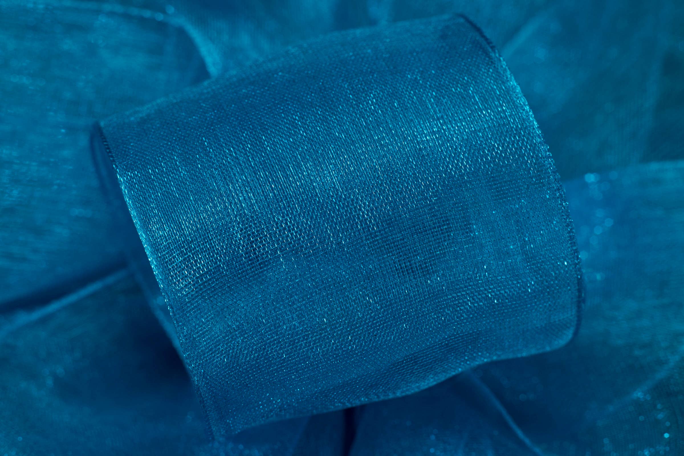 #9 Blue Chiffon Ribbon, 100-Yards