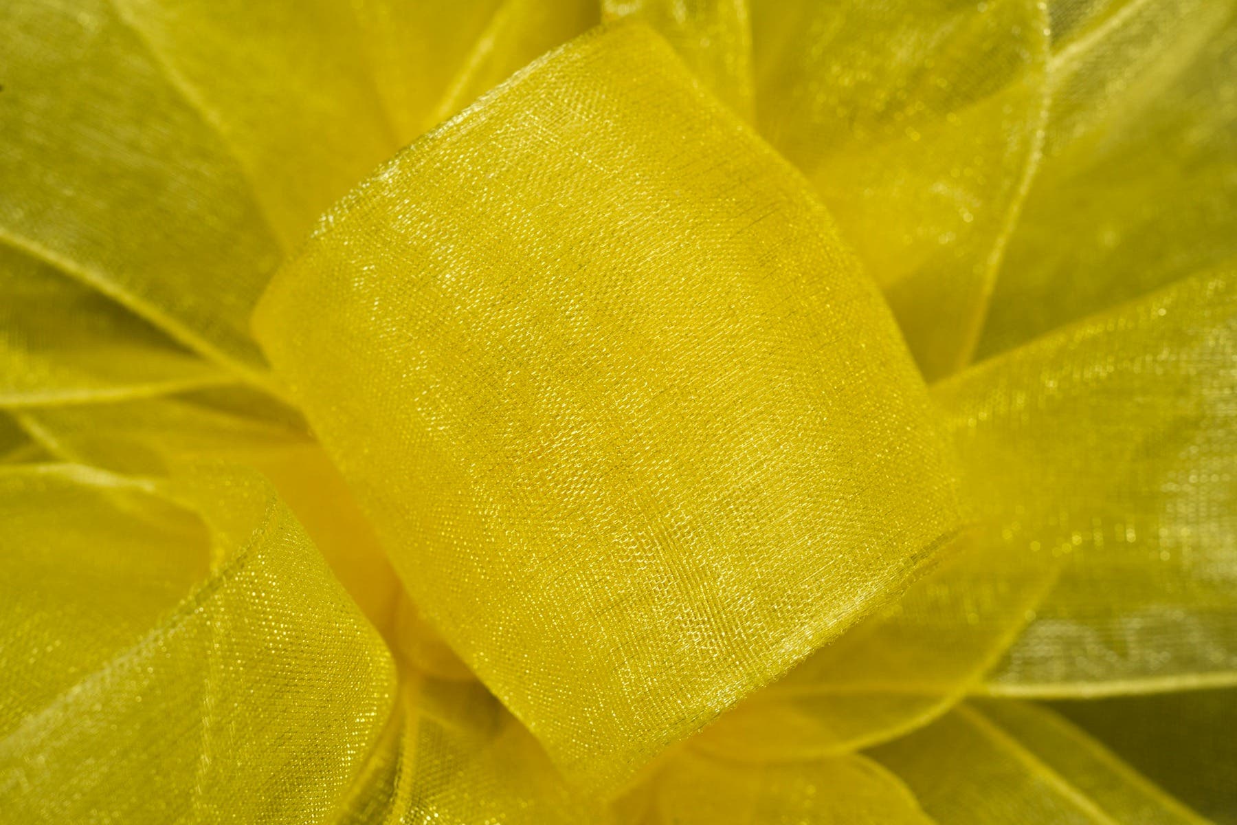 #9 Yellow Chiffon Ribbon, 100-Yards