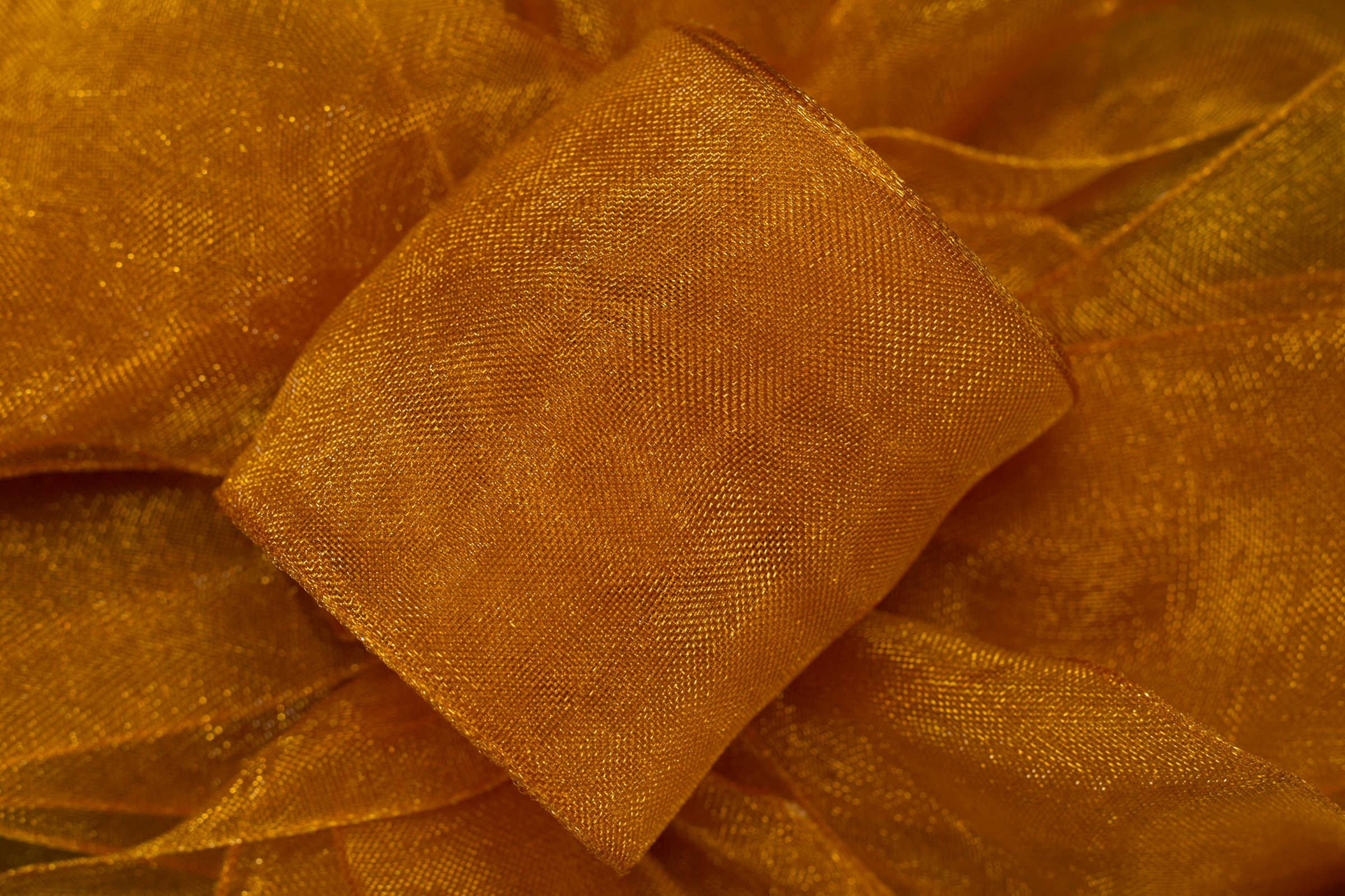 #9 Gold Chiffon Ribbon, 100-Yards