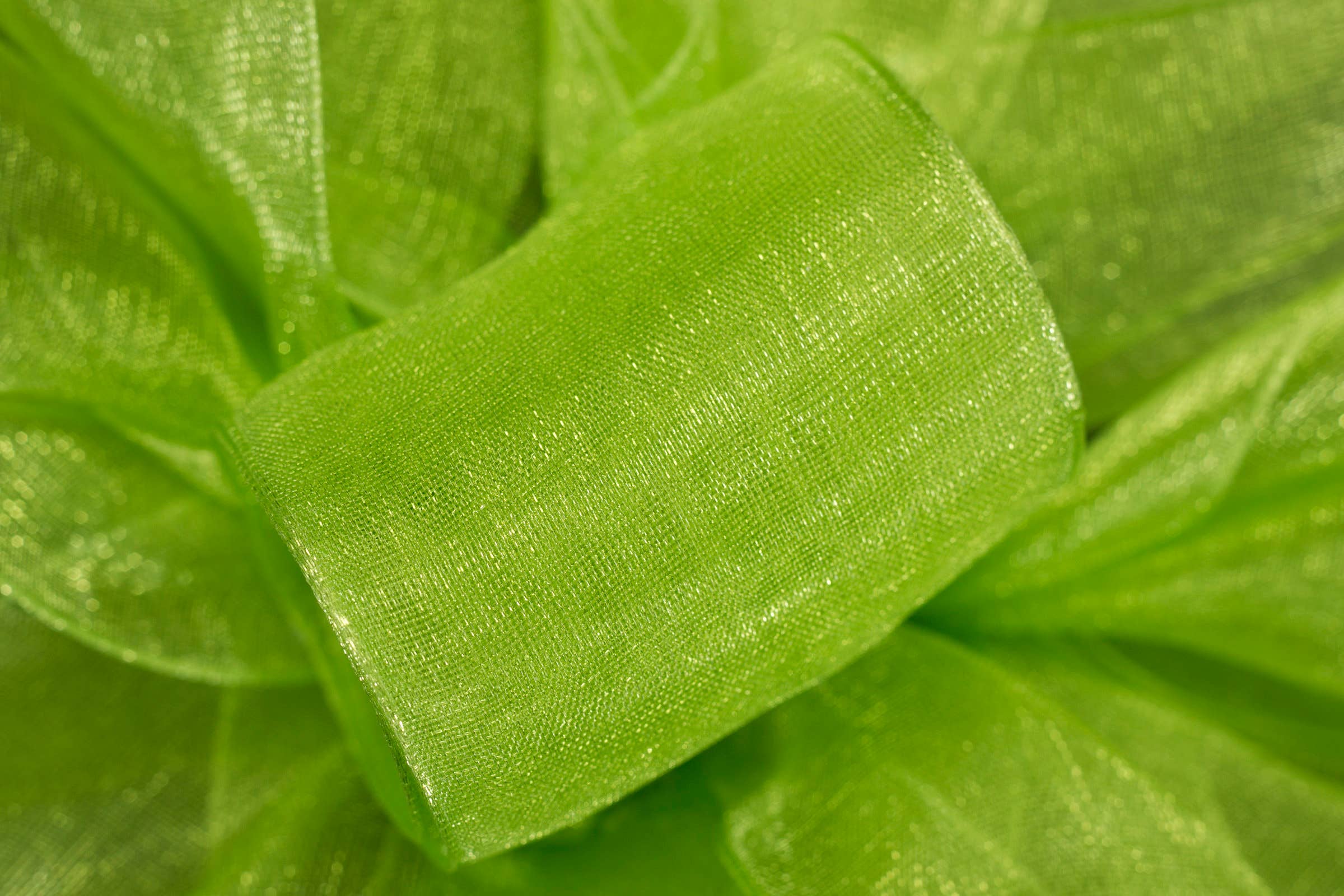 #9 Green Chiffon Ribbon, 100-Yards