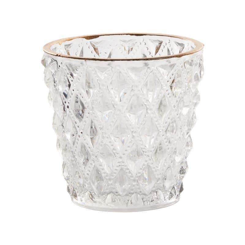 3.5x3.25 Cristyal Glass Votive, 24-Case