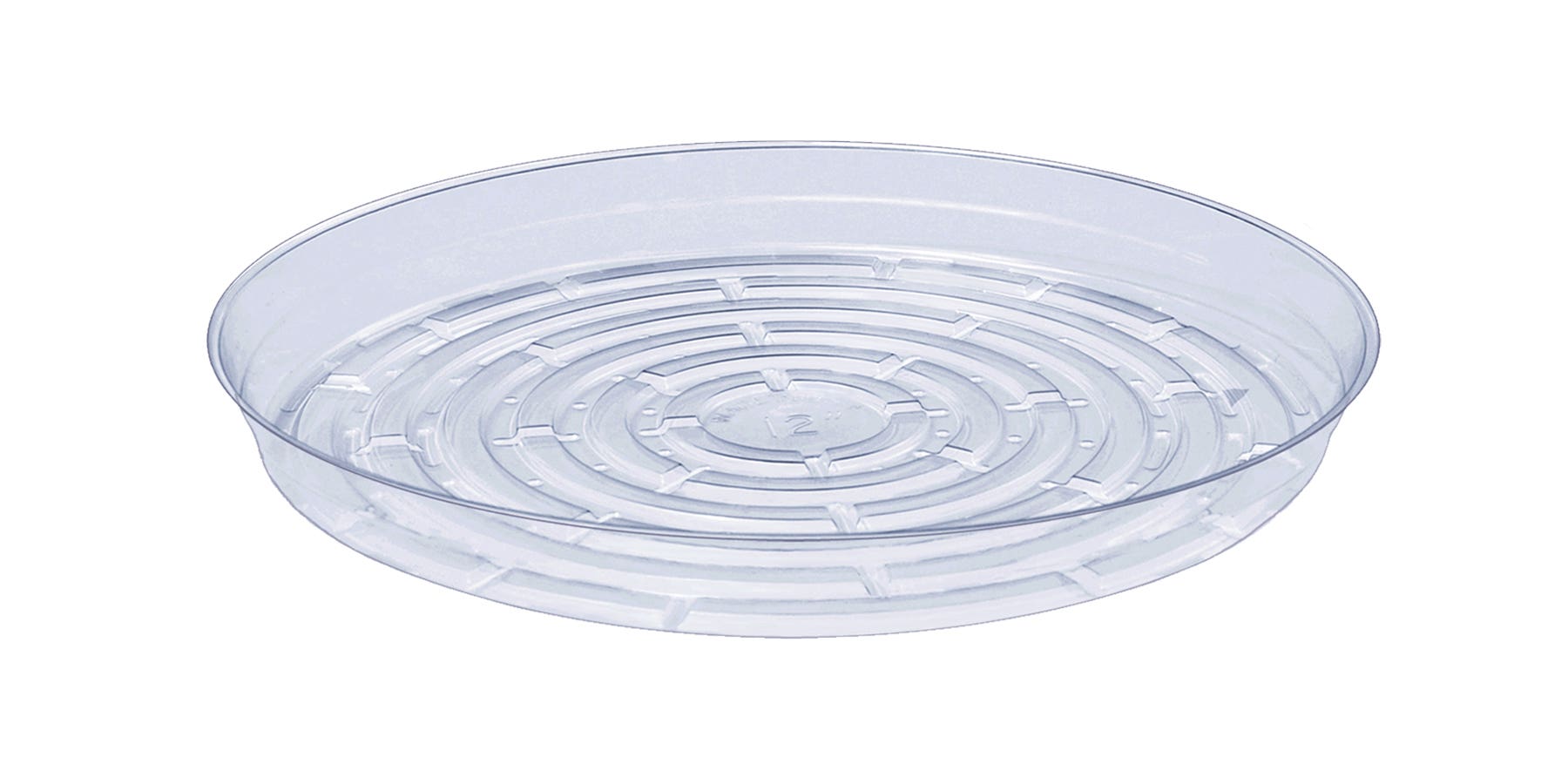 12" Clear Vinyl Plant Saucer, 25-Bag