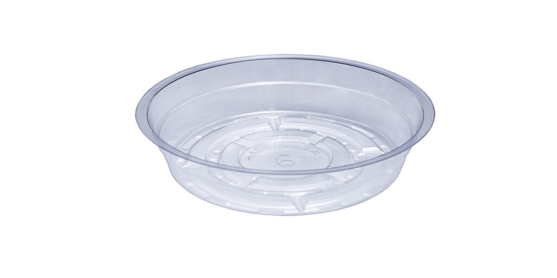 6 Clear Vinyl Plant Saucer, 50-Bag