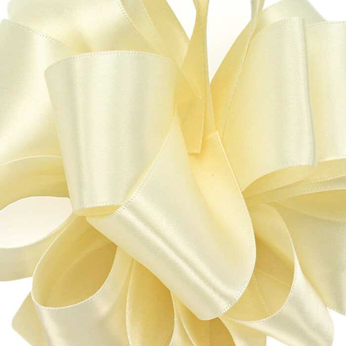 #3 Ivory Double Face Ribbon, 50-Yds