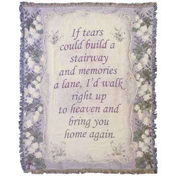 4 x 6' If Tears Could Build Blanket