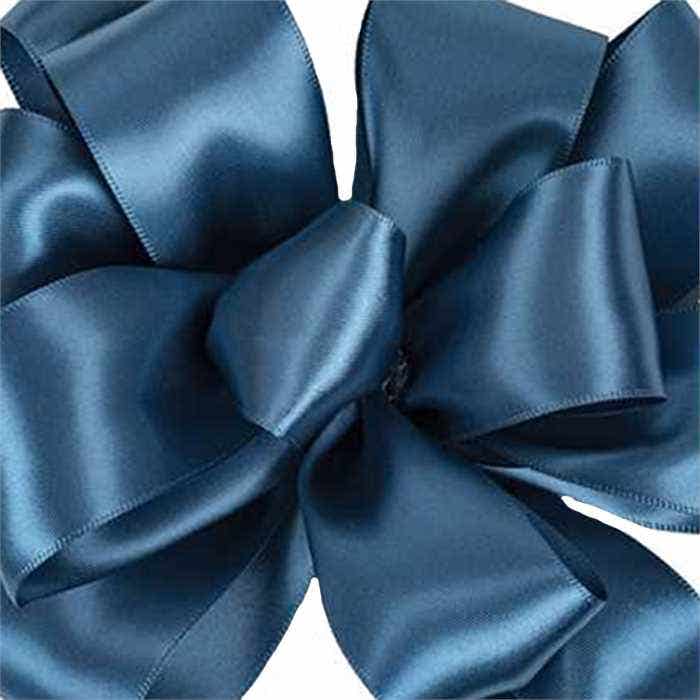 #9 Blue Double Face Satin Ribbon, 50-Yds