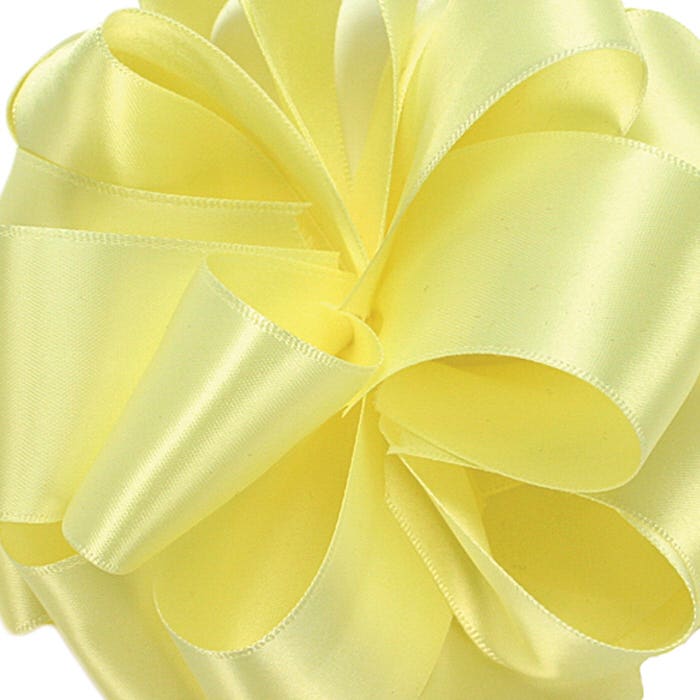 #9 Yellow Double Face Satin Ribbon