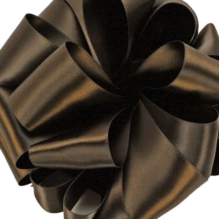 #9 Brown Double Face Satin Ribbon, 50Yds