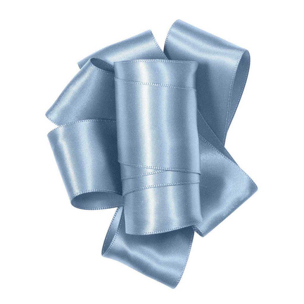 #3 Blue Double Face Satin Ribbon, 50-Yds