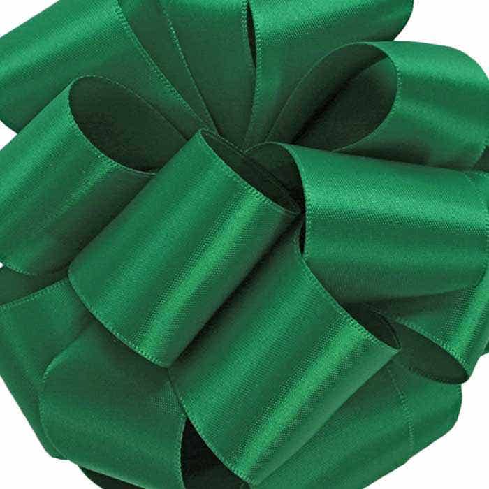 #9 Green Double Face Satin Ribbon, 50Yds