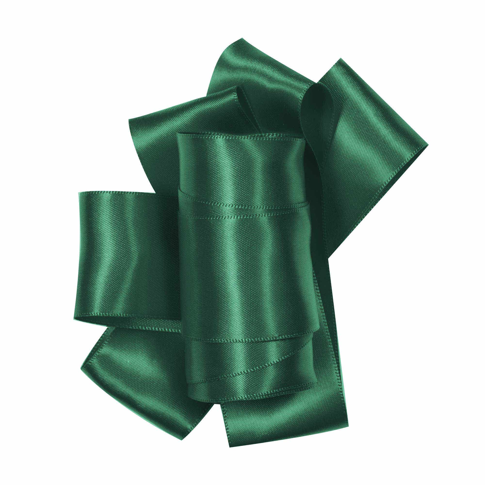 #3 Green Double Face Satin , 50Yds