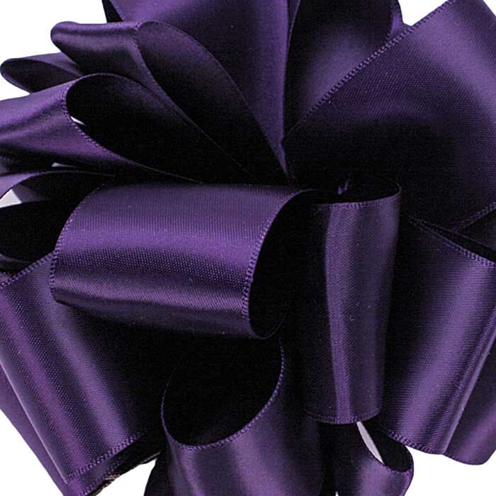 #9 Purple Double Face Satin Ribbon