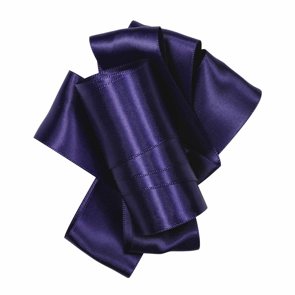 #9 Purple Double Face Satin Ribbon