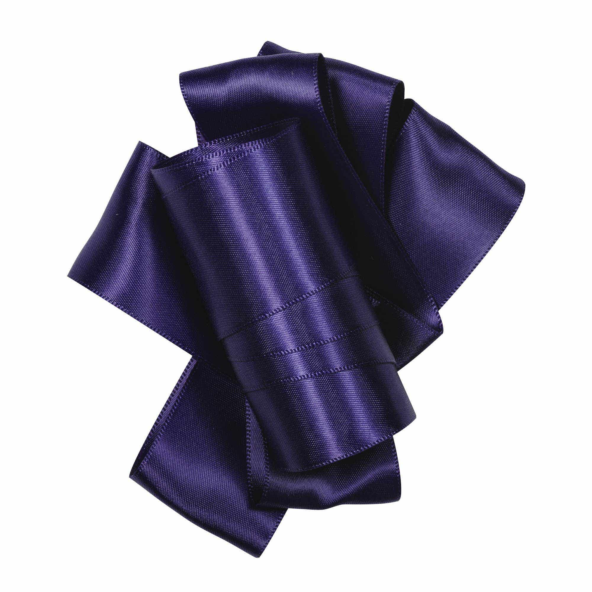 #9 Purple Double Face Satin Ribbon