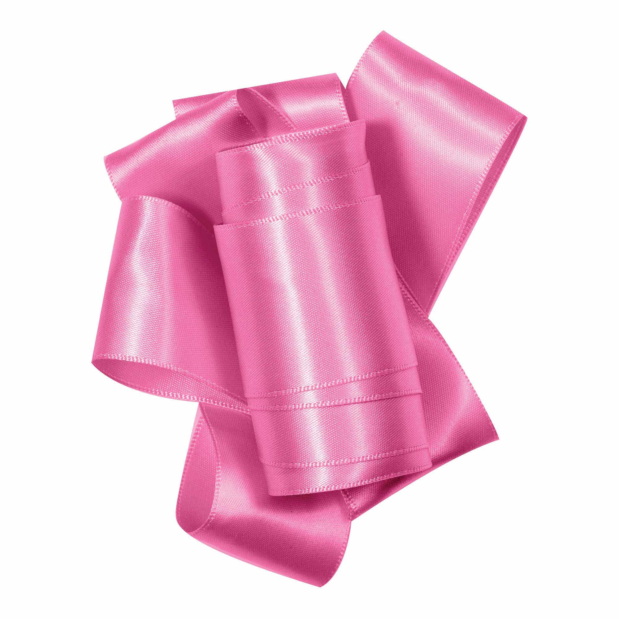 #3 Pink Double Face Satin Ribbon, 50-Yds