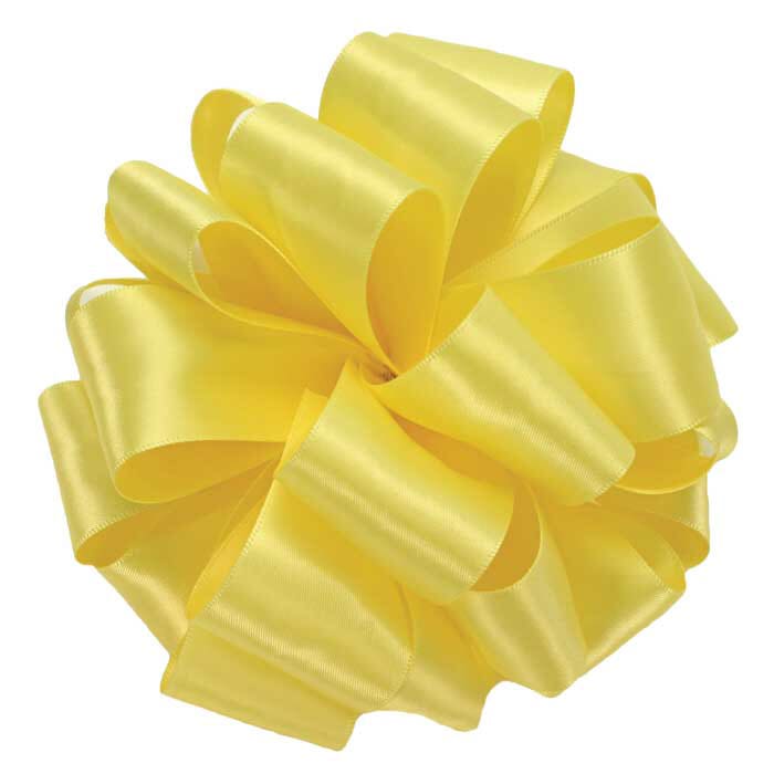 #9 Yellow Double Face Satin Ribbon