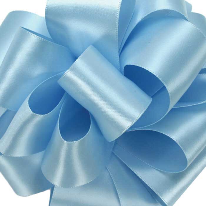 #9 Blue Double Face Satin Ribbon, 50-Yds
