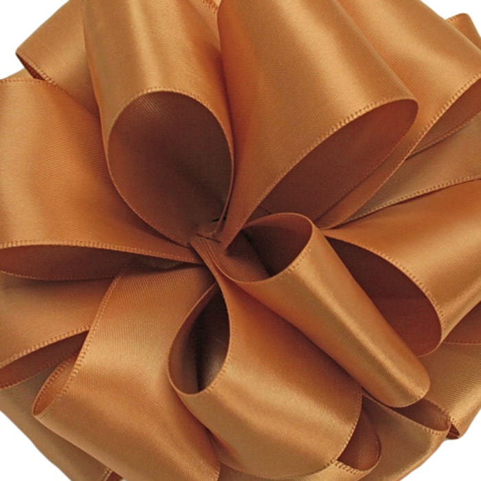 #3 Gold Double Face Satin Ribbon, 50-Yds