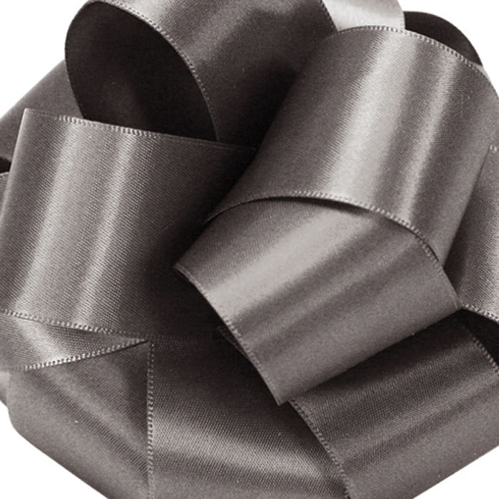#9 Gray Double Face Satin Ribbon, 50-Yds