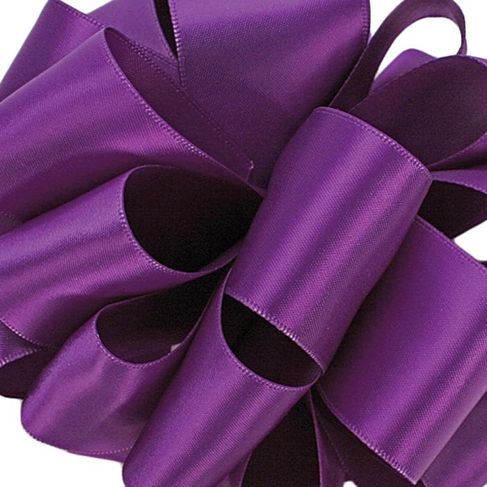 #3 Purple Double Face Satin Ribbon