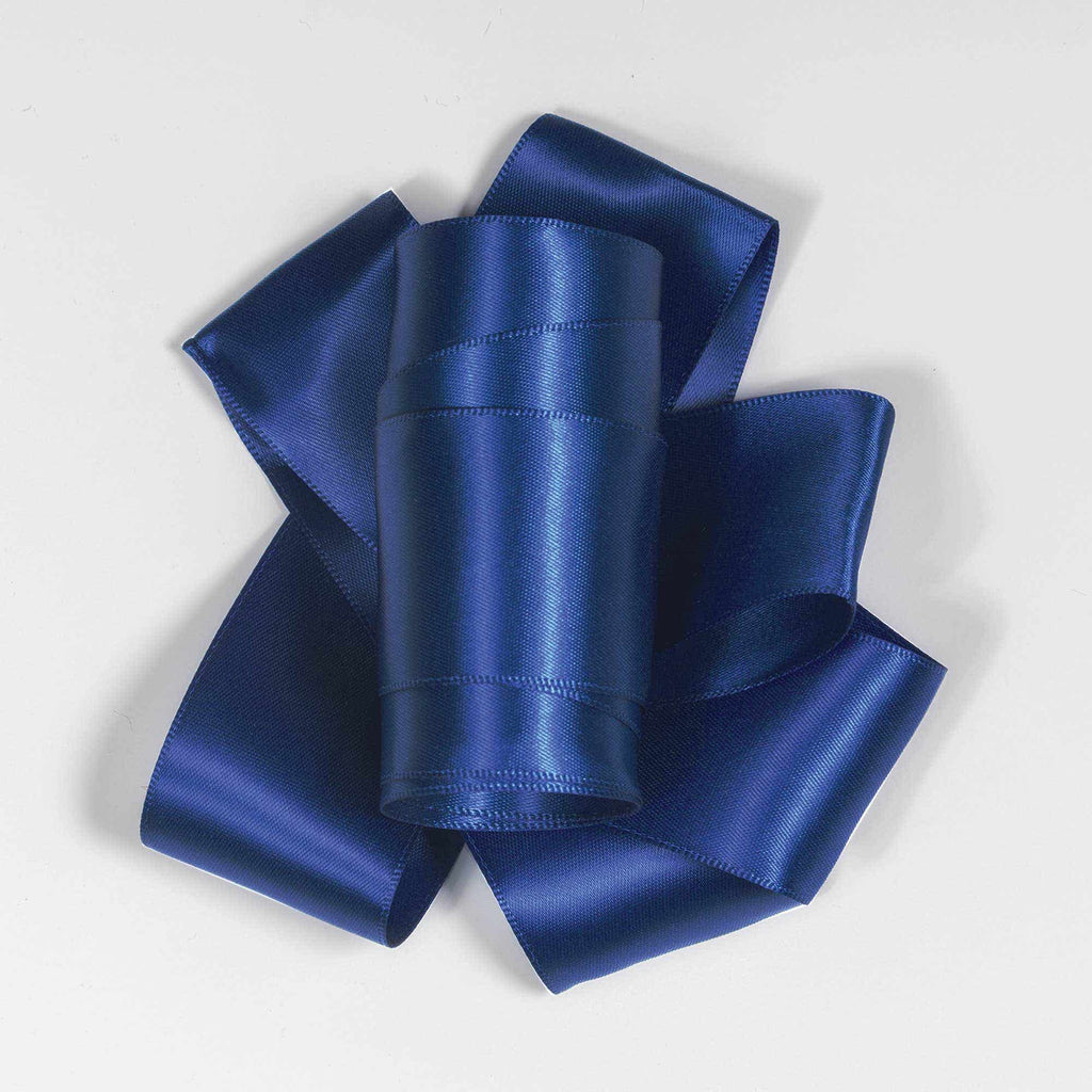 #9 Blue Double Face Satin Ribbon, 50-Yds