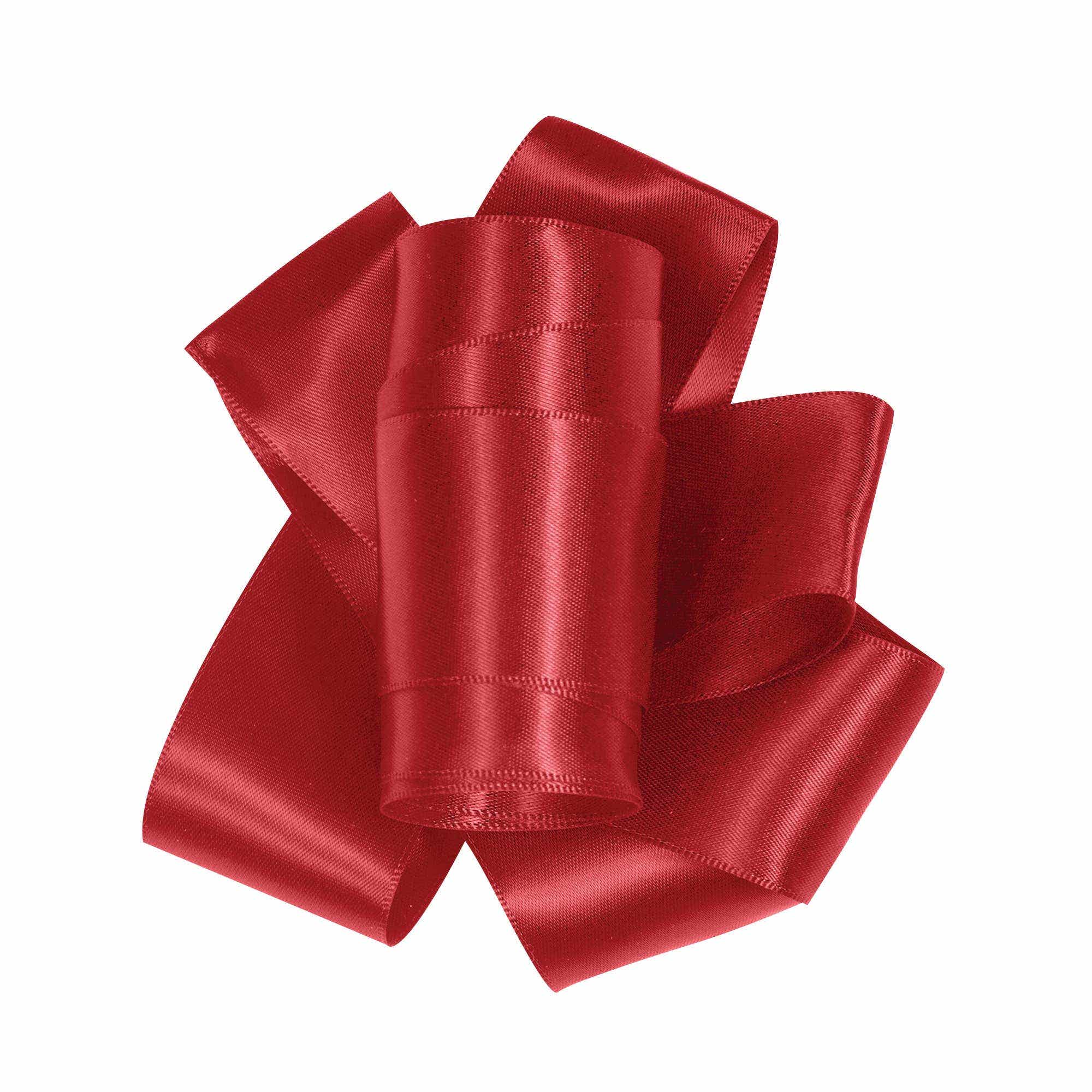 #3 Red Double Face Satin Ribbon, 50-Yds