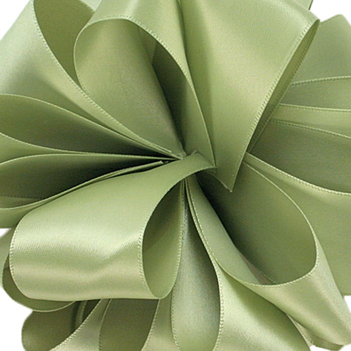 #9 Green Double Face Satin Ribbon, 50Yds