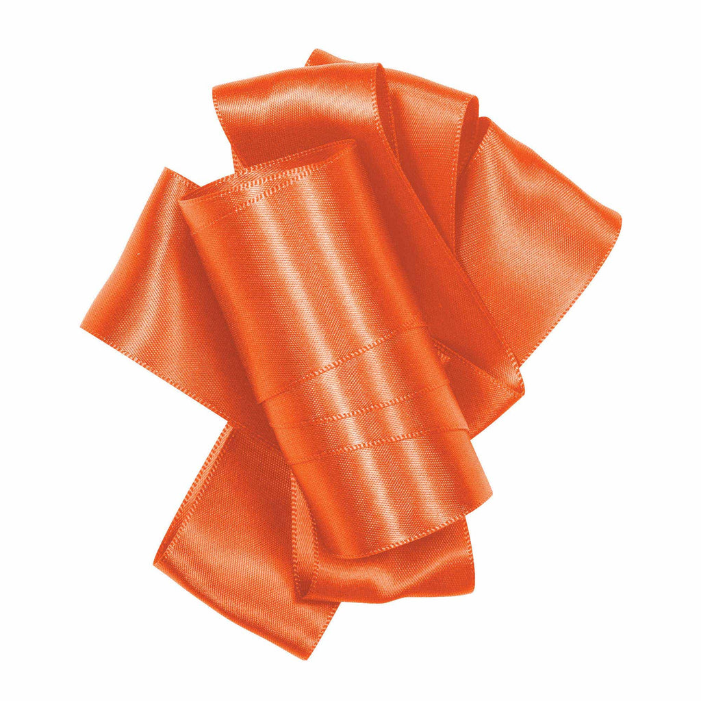 #9 Orange Double Face Satin Ribbon