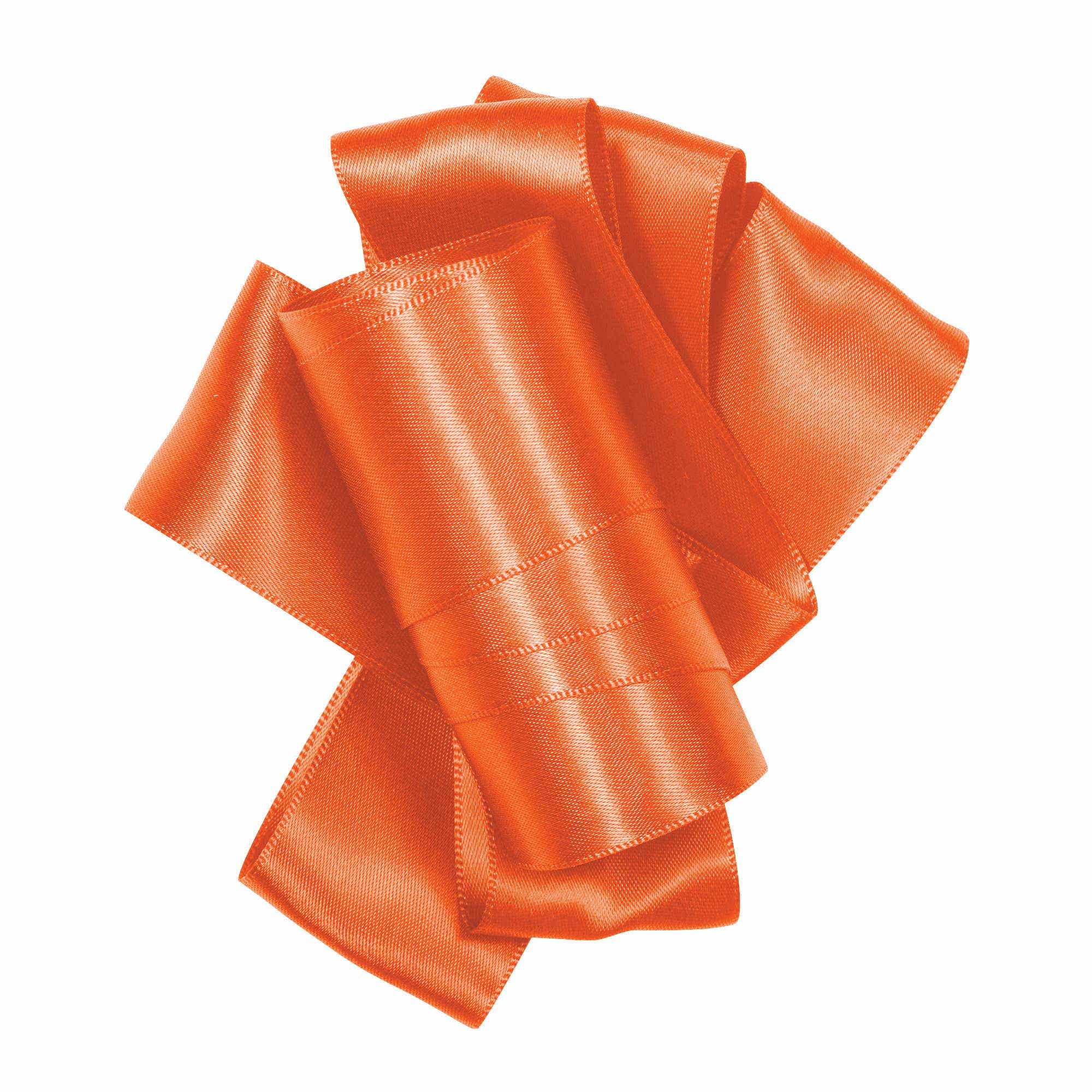 #9 Orange Double Face Satin Ribbon