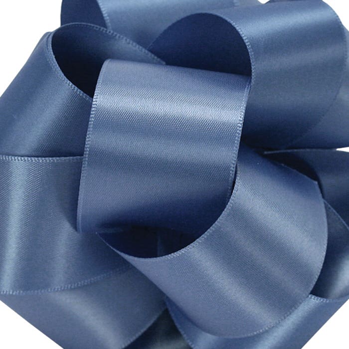 #9 Blue Double Face Satin Ribbon, 50-Yds