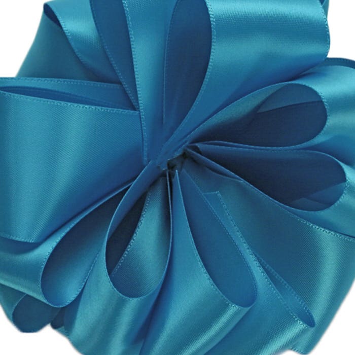 #9 Turquoise Double Face Satin Ribbon