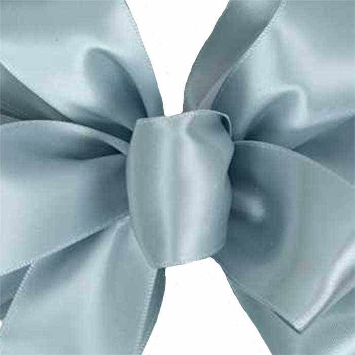 #9 Gray Double Face Satin Ribbon, 50-Yds