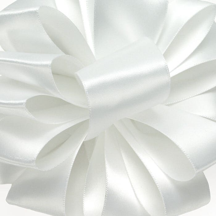 #16 White Double Face Ribbon, 10-Yards