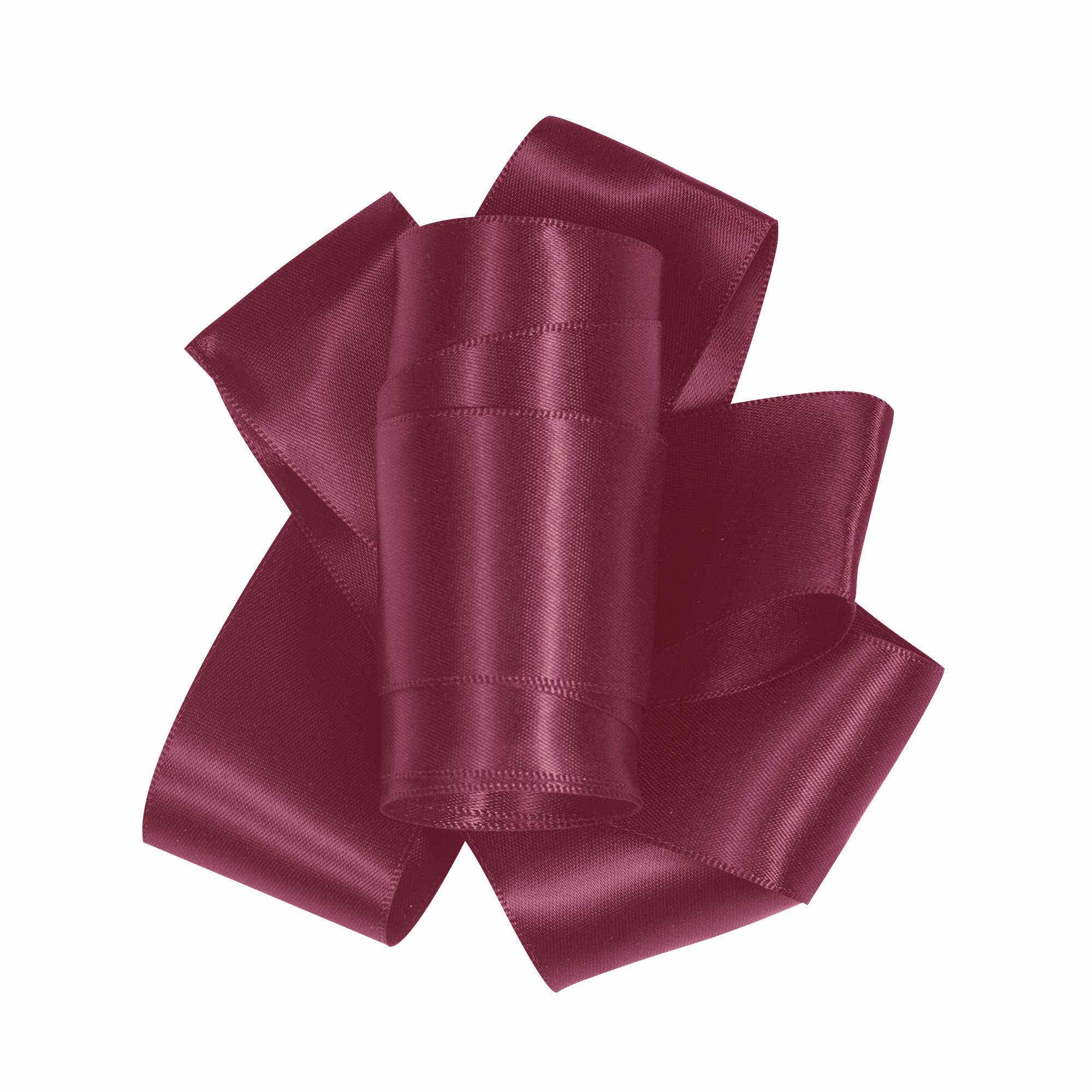 #9 Wine Double Face Satin Ribbon, 50-Yds