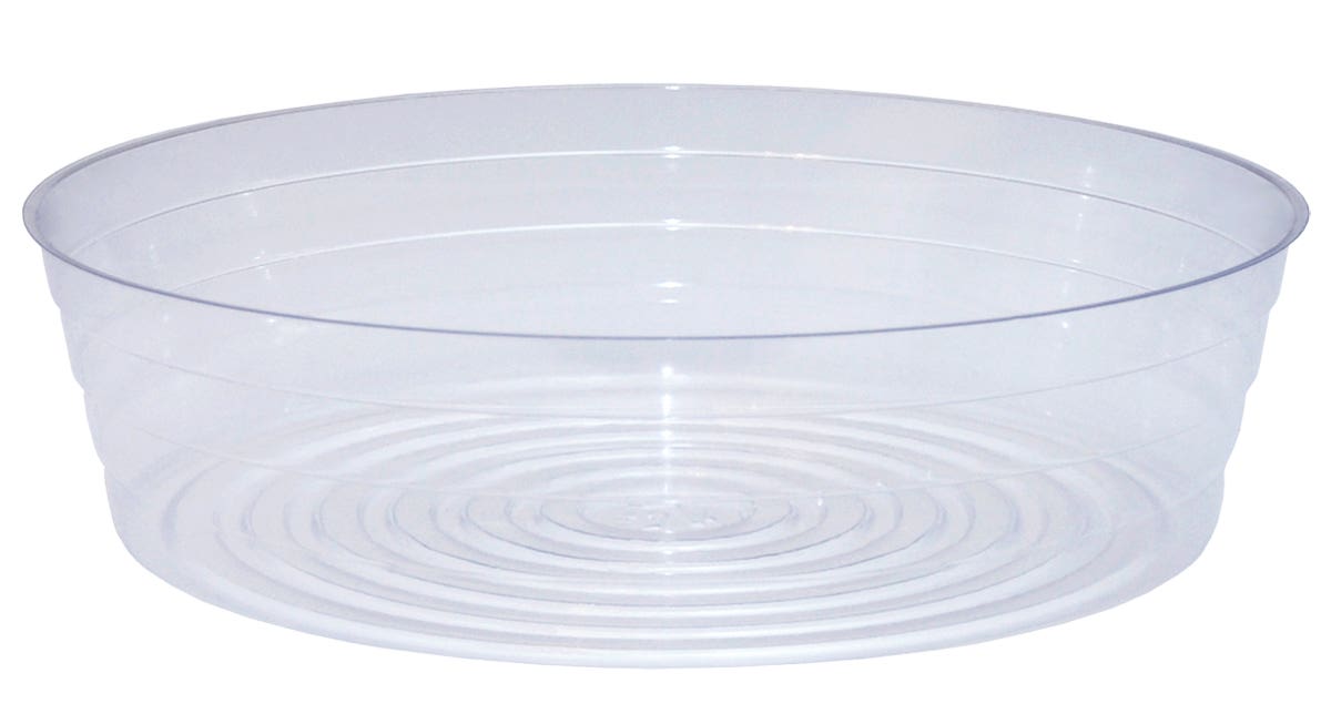 14" Clear Deep Saucer, 25-Bag