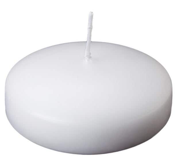 3 White Floating Candle, 36-Box