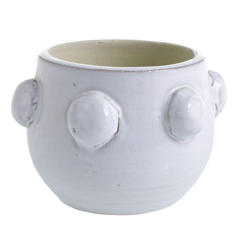 5 x 3.5 White Fem Rosa Pot, 12-Case