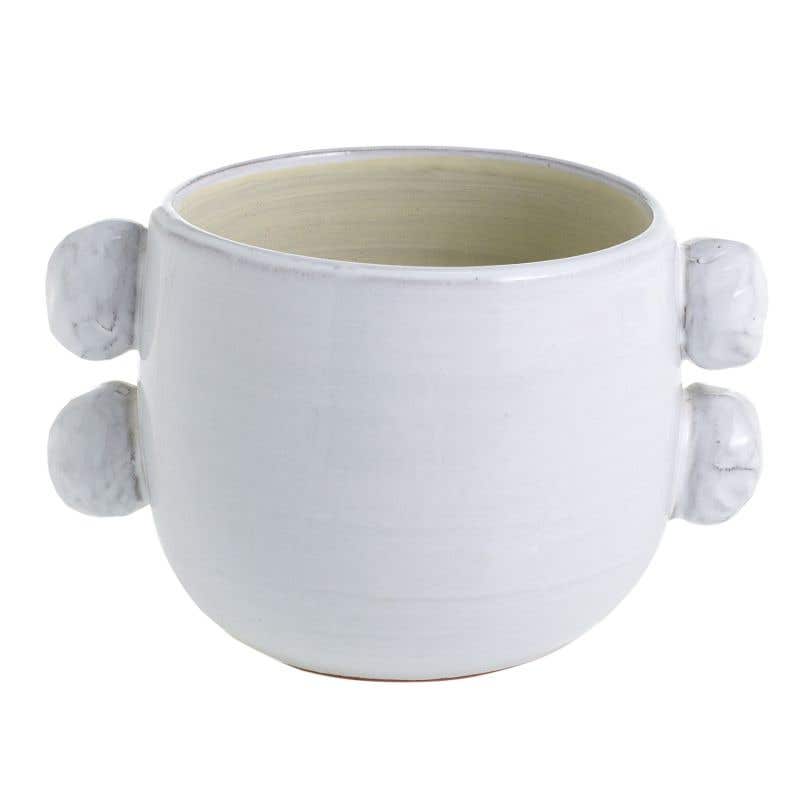 9 x 6 x 5.75 White Fem Rosa Pot, 4-Case