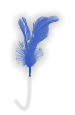 Flutterzz Royal Blue Feathers, 12-Pack
