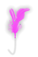 Flutterzz Hot Pink Feathers, 12-Pack
