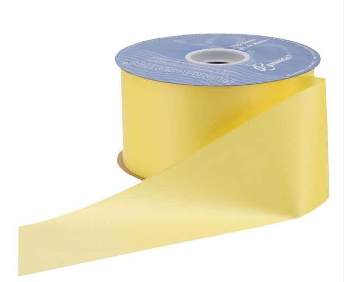 #9 Yellow Satin Ribbon, 100-Yards