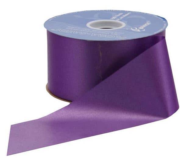 #40 Purple Satin Ribbon, 100-Yards