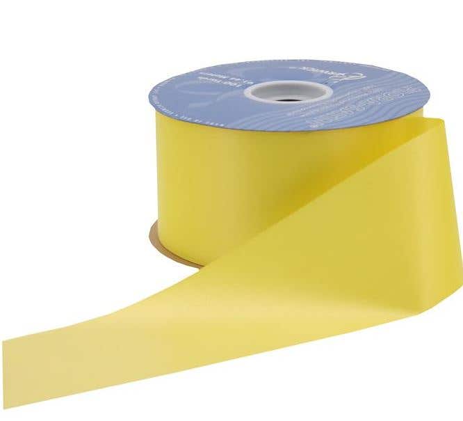 #40 Yellow Satin Ribbon, 100-Yards