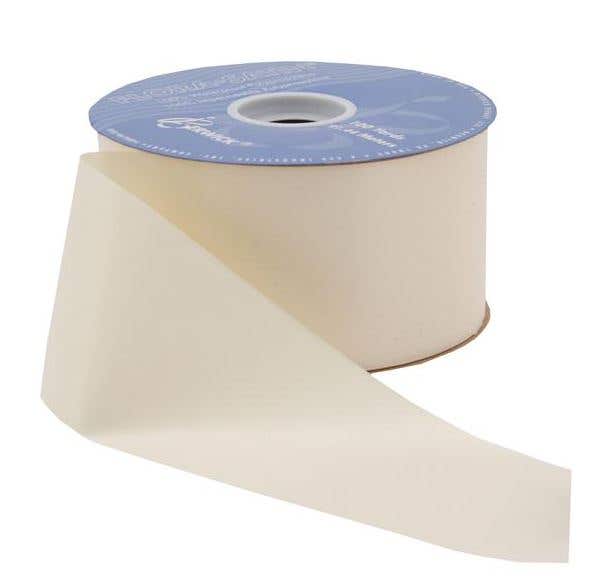 #40 Ivory Satin Ribbon, 100-Yards