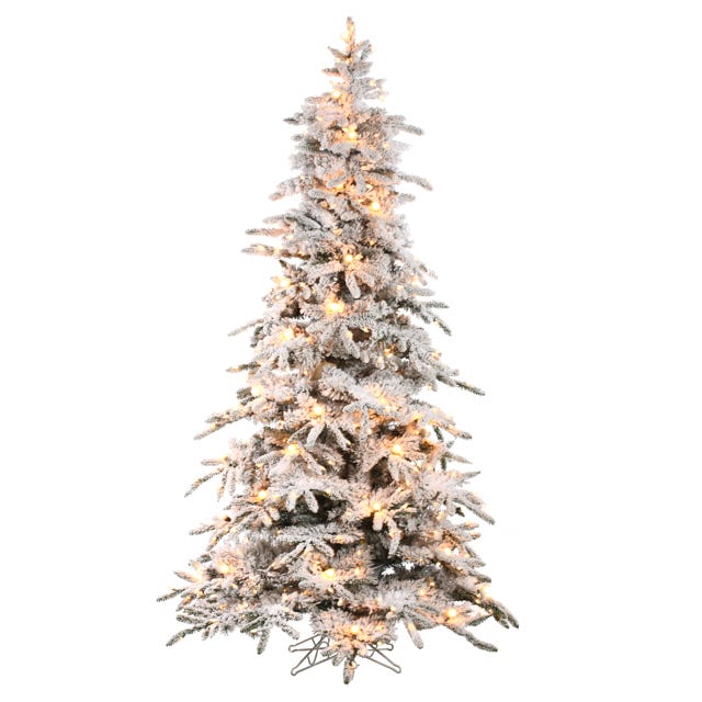 9' x 61 Flocked Balsam Tree