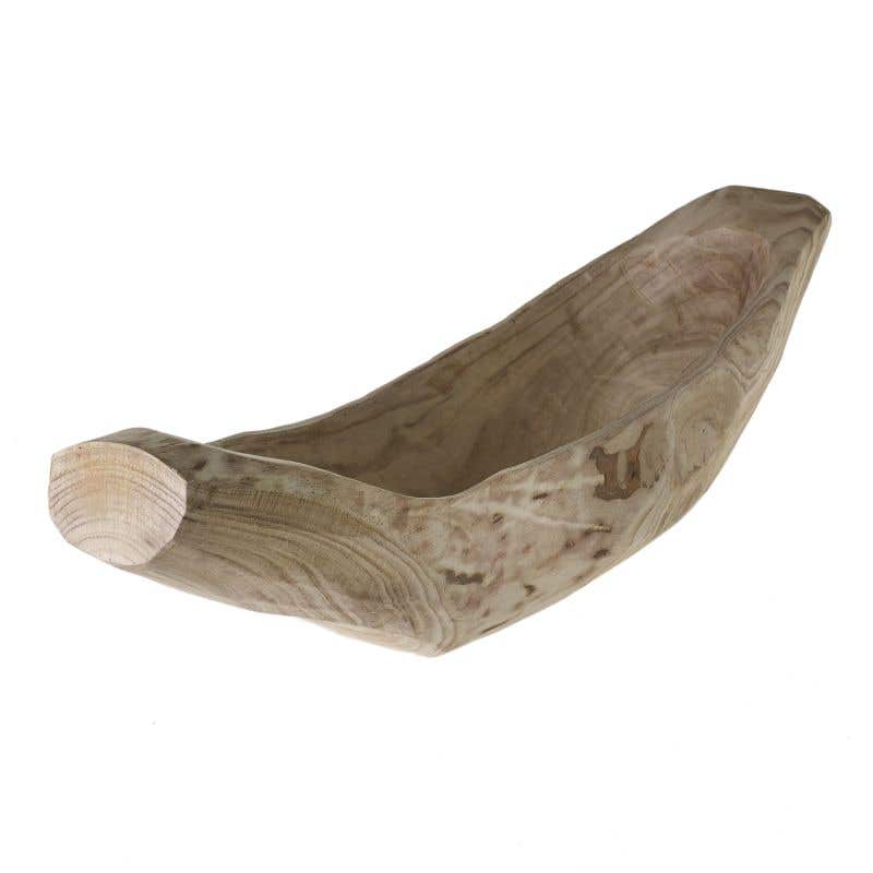 35x8.5x9 Natural Fortune Wood Boats, 2