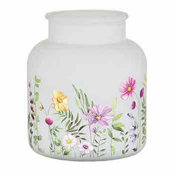 6.5 Frosted Floral Bottle
