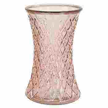 8 Blush Pink Embossed Gathering Vase