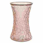 8 Blush Pink Embossed Gathering Vase