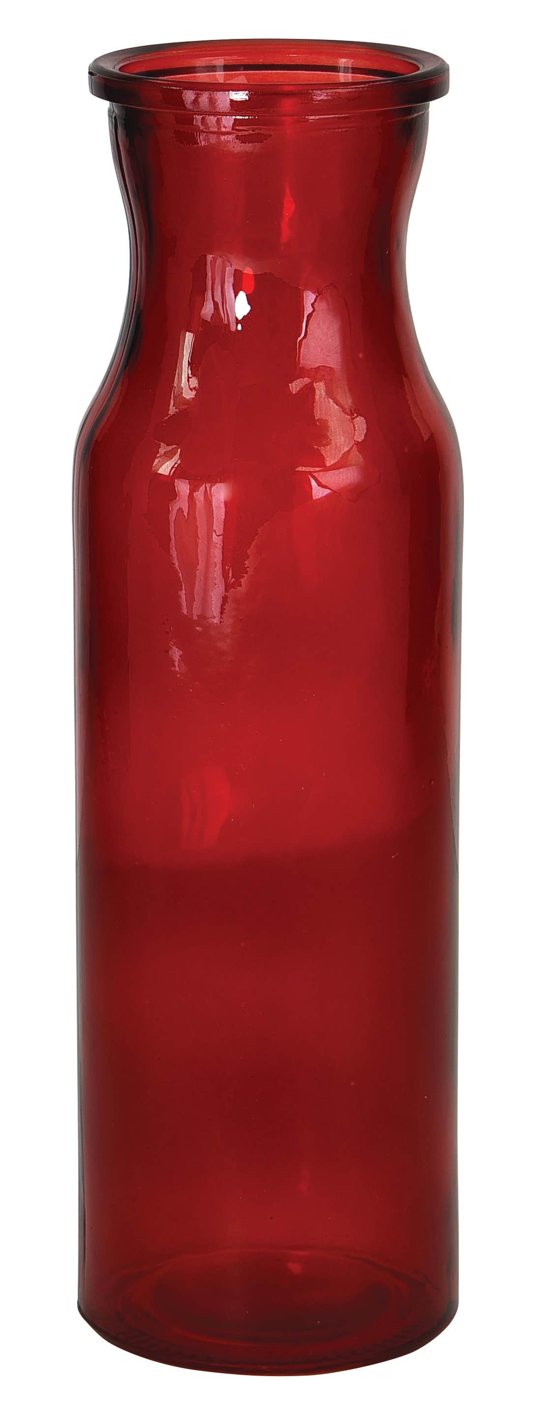 7.75 Red Glass Enzo Bud Vase